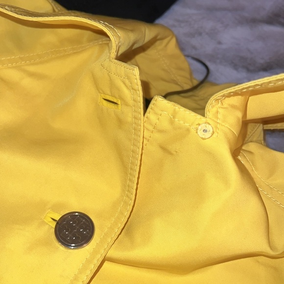 TORY BURCH - SIZE 2 YELLOW BUTTON DOWN SPRING JACKET USED - Picture 14 of 14